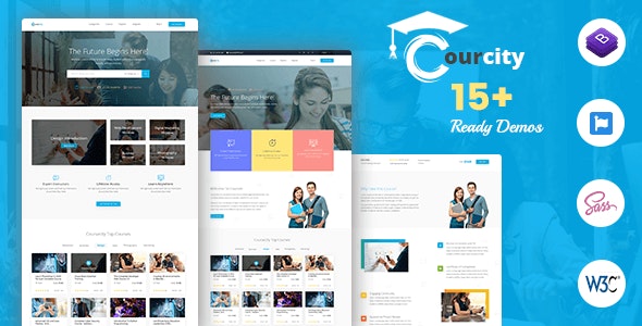Courcity - Online Course HTML Template For Education | The Web Univers