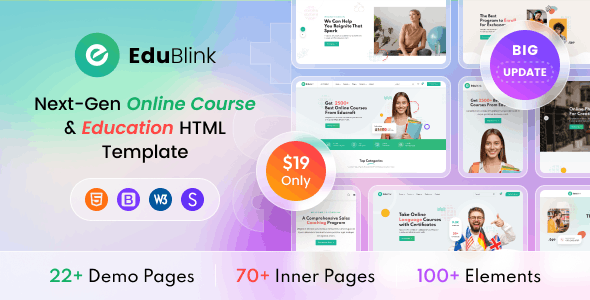 EduBlink - The Next-Gen Education HTML Template | The Web Univers