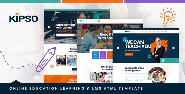 Kipso - Online Education Learning & LMS HTML Template | The Web Univers