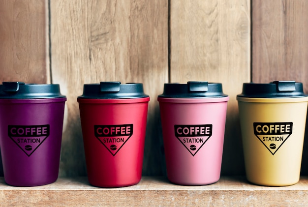 9. Choice of reusable coffee mug mockups | The Web Univers
