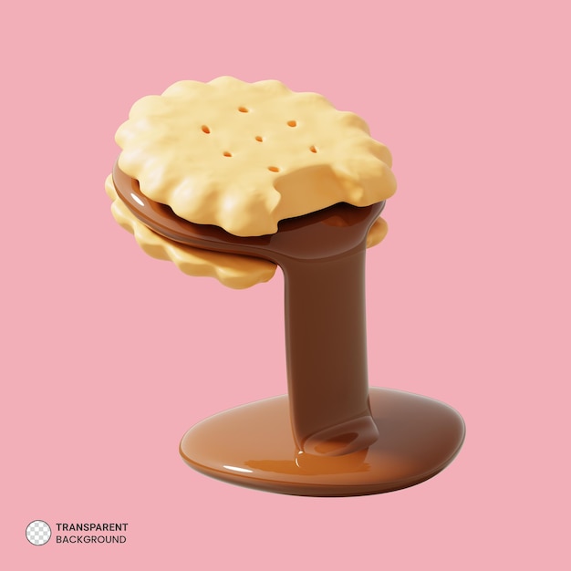 Biscuit icon isolated 3d render illustration | The Web Univers