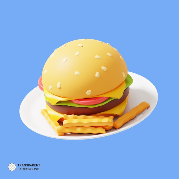 Hamburger icon isolated 3d render illustration | The Web Univers