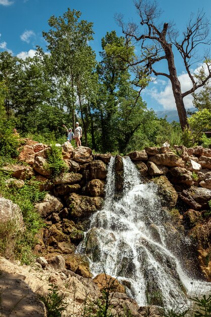 Beautiful waterfall, untouched nature, beautiful view. | The Web Univers