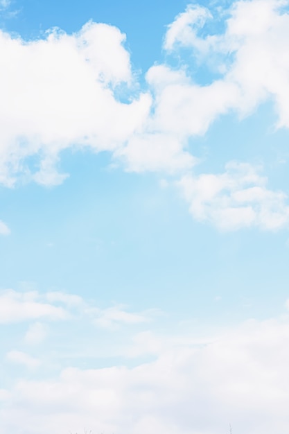 Blue sky background white clouds and bright sunlight | The Web Univers