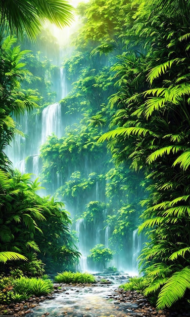 Green jungle river generative ai | The Web Univers