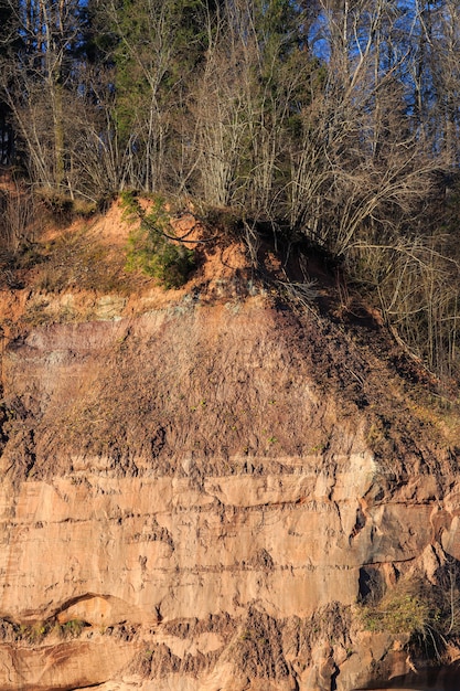 Cliff and river in autumn on a sunny day | The Web Univers