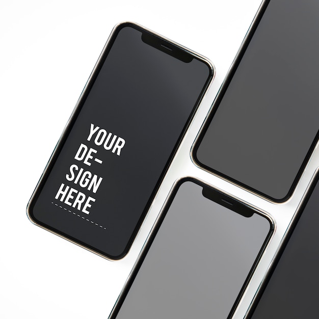 14. Premium mobile phone screen mockup template | The Web Univers