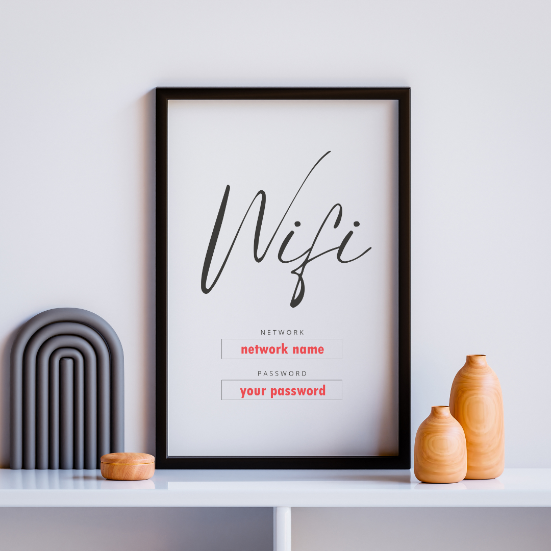 Free WiFi Password Sign Printable | The Web Univers