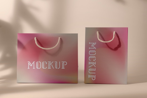 Pink cyclamen bag mockup | The Web Univers