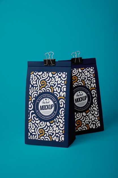 Paper bag closed with clip | The Web Univers