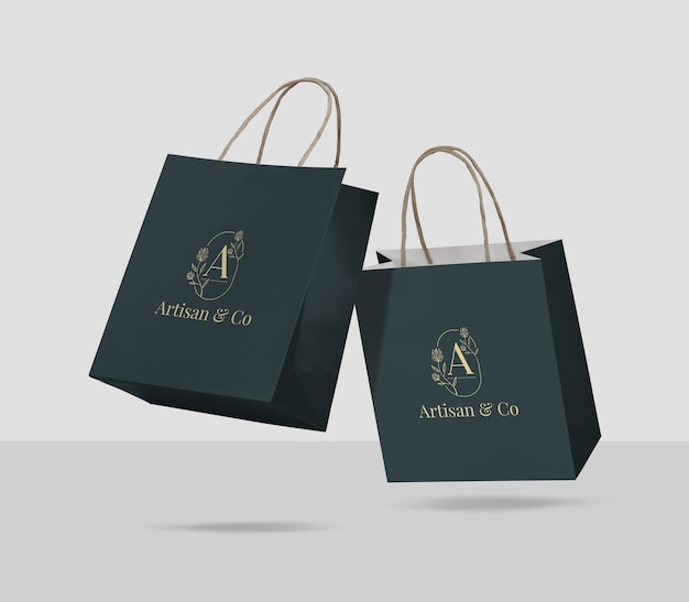 Shopping bag mockup design isolated | The Web Univers