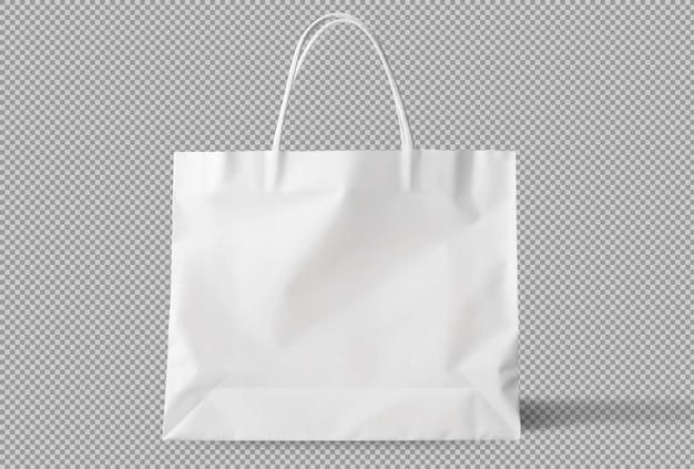 White paper shopping bag set on transparent background | The Web Univers