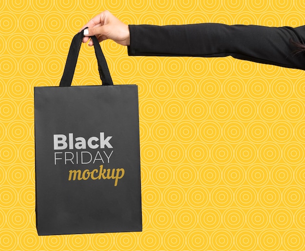 Front view of black friday concept mock-up | The Web Univers