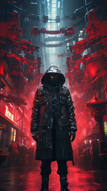 Cyberpunk warrior portrait | The Web Univers