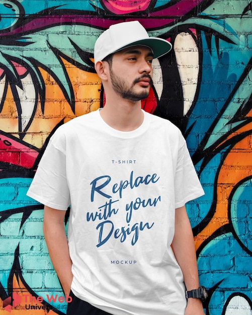 Template Fashion Man Tshirt Urban Mockup | The Web Univers