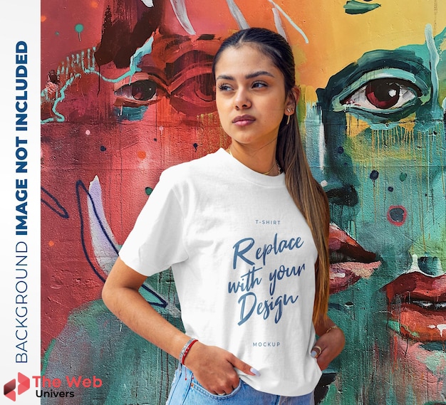 Template Scene Clothing Woman Urban Mockup | The Web Univers