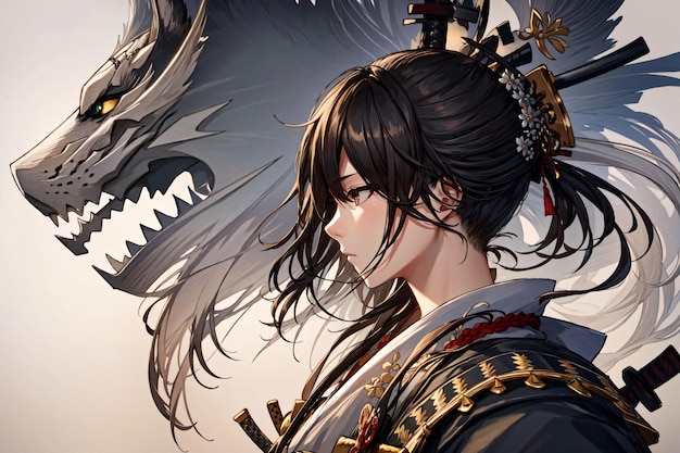 A girl with a wolf on her head | The Web Univers