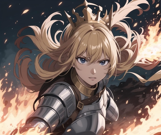 The girl with the crown of fire | The Web Univers