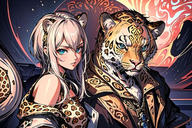 A girl with a tiger on her back | The Web Univers
