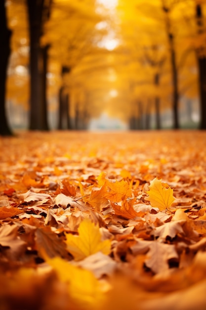 Ai generated fall leaves picture | The Web Univers
