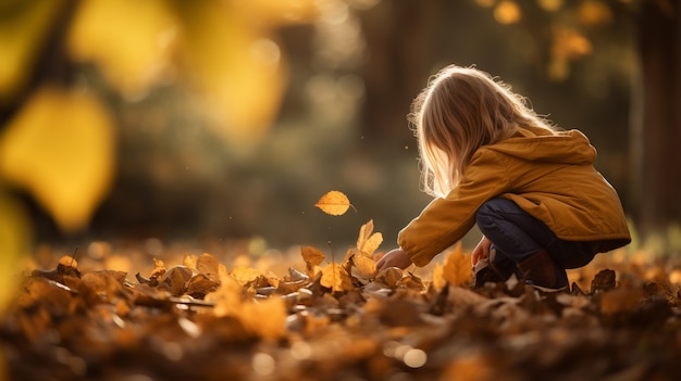 Ai generated fall leaves picture | The Web Univers
