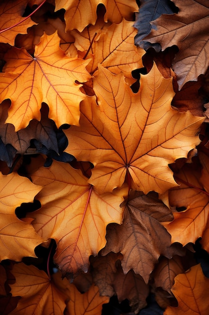 Collection de feuilles d'automne sèches | The Web Univers