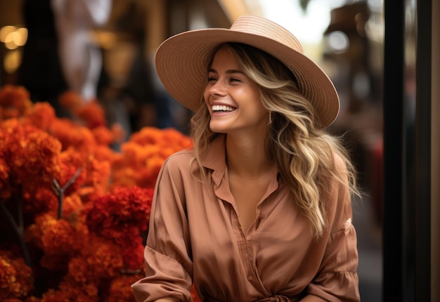 Stylish pretty woman in walking down the street after shoping black friday | The Web Univers