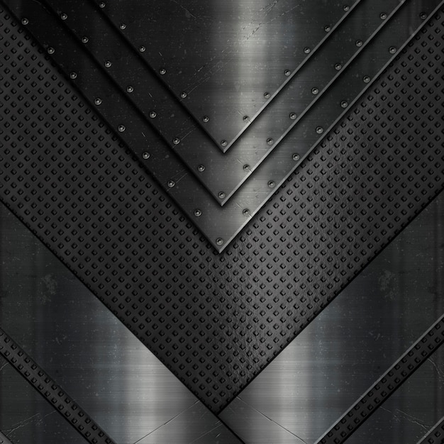 Abstract with different metallic textures | The Web Univers