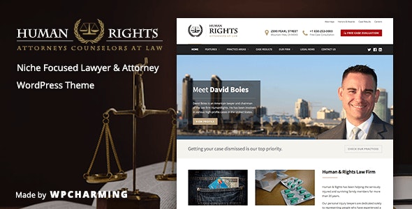8 - HumanRights - Lawyer and Attorney WordPress Theme | The Web Univers