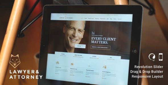 1 - Lawyer - WordPress Theme | The Web Univers