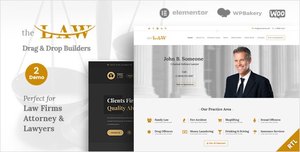 6 - The Law - Lawyer Theme + RTL | The Web Univers