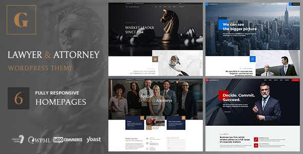 7 - Goldenblatt - Lawyer, Attorney & Law Office WordPress Theme | The Web Univers
