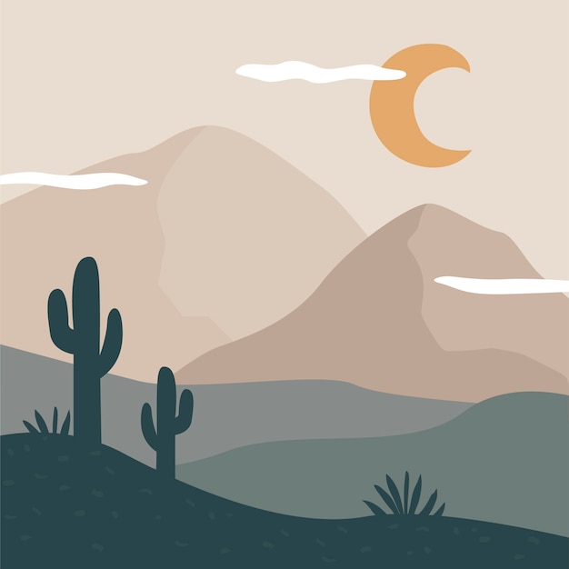 Muted color palette illustration | The Web Univers