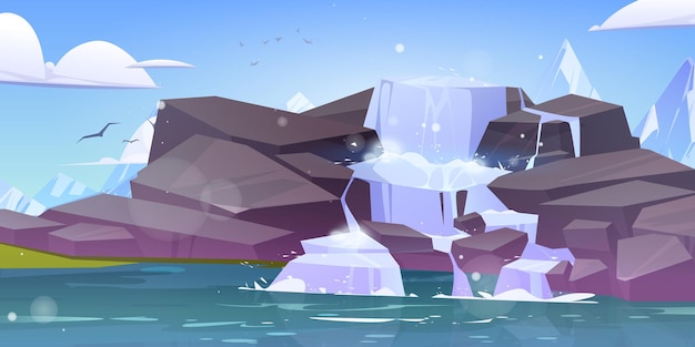 Waterfall scenery landscape water stream rocks | The Web Univers