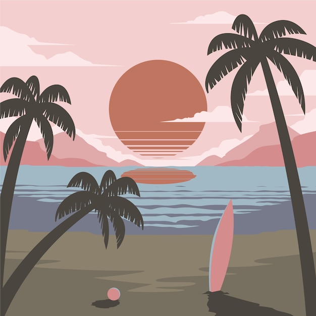 Hand drawn muted colors illustration | The Web Univers