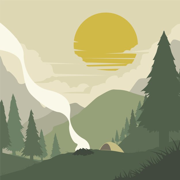 Hand drawn muted colors illustration | The Web Univers
