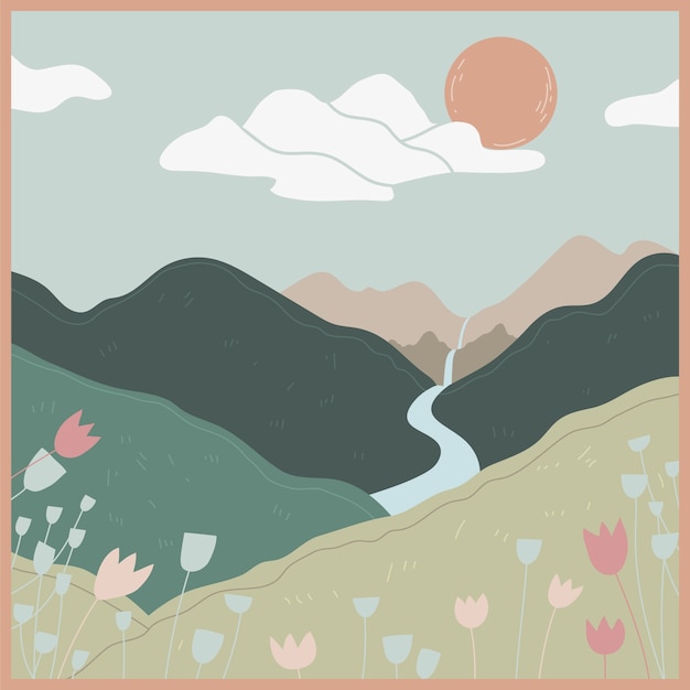 Muted color palette illustration | The Web Univers
