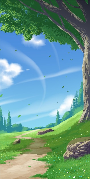 A greenery park under a bright blue sky | The Web Univers