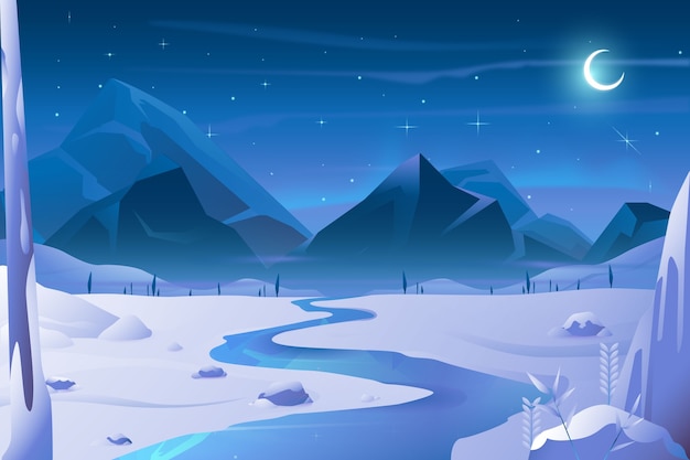 Realistic winter season celebration background | The Web Univers