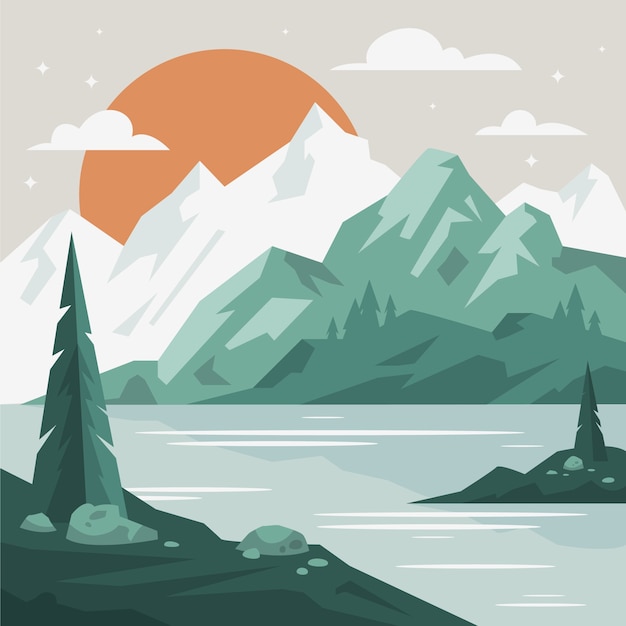 Hand drawn muted colors illustration | The Web Univers
