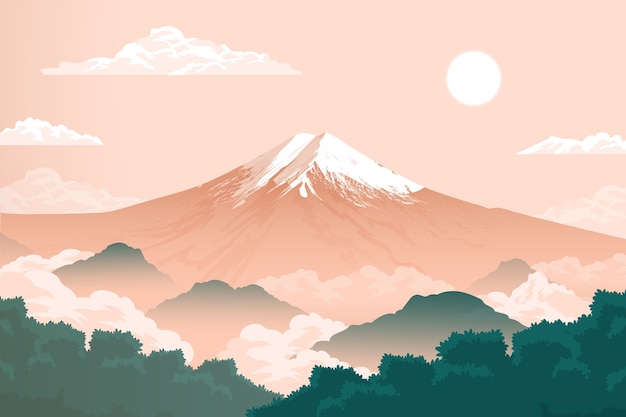 Hand drawn nature scenes illustration | The Web Univers