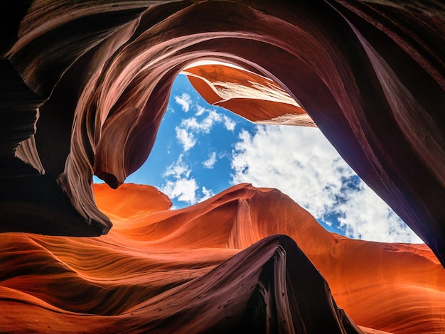 Beautiful shot of the antelope canyon lights and rocks arizona in the usa | The Web Univers