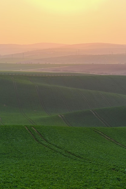 Sunset landscape photo of moravian tuscany in czech republic | The Web Univers