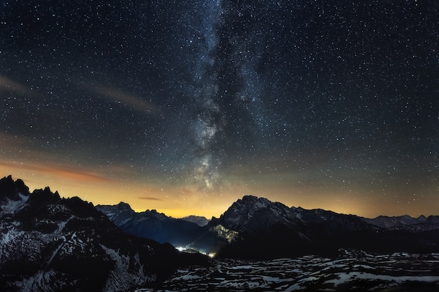 Breathtaking scenery of the milky way over the italian alps | The Web Univers