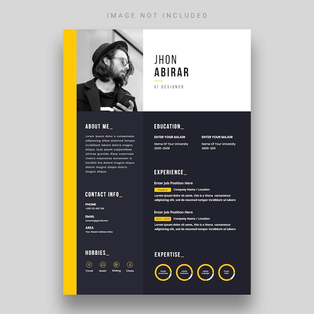 Clean and modern resume or cv template | The Web Univers