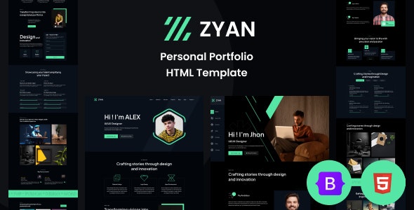 Zyan - Personal Portfolio HTML Template | The Web Univers