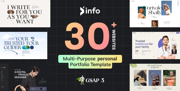 InFo | Personal Portfolio Resume Template | The Web Univers