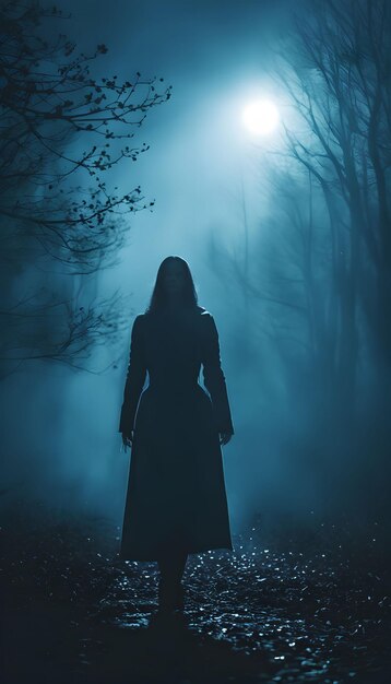 Spooky Silhouettes in the Fog Halloween Wallpaper | The Web Univers
