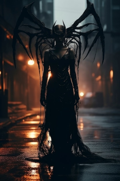 Female representation of demon entity | The Web Univers