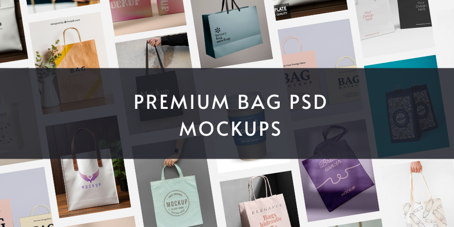 Premium bag psd Mockups